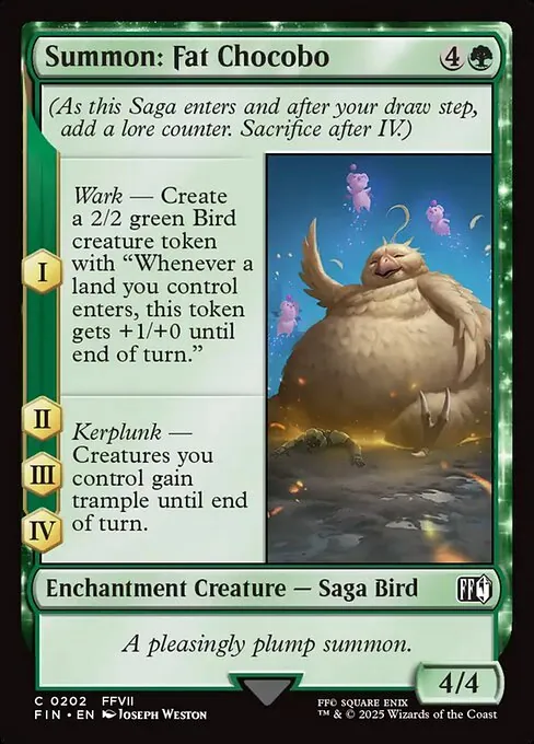 Summon: Fat Chocobo 202/314