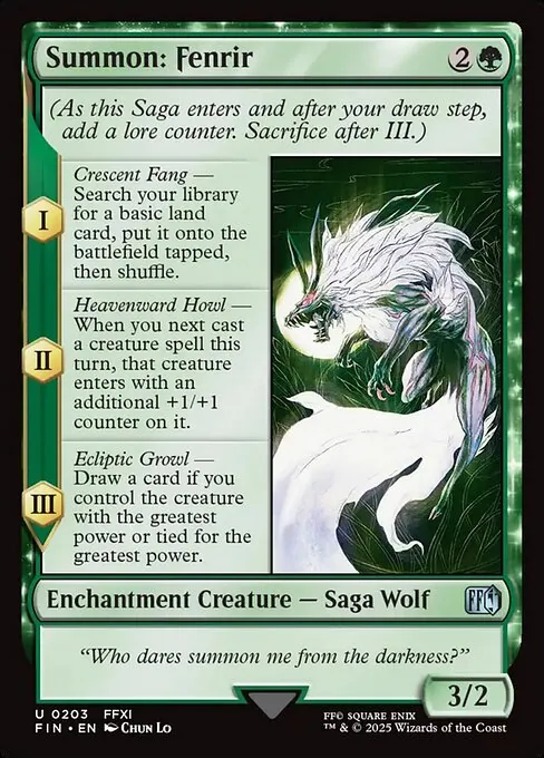 Summon: Fenrir 203/314