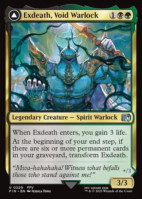Exdeath, Void Warlock // Neo Exdeath, Dimension's End 220/314