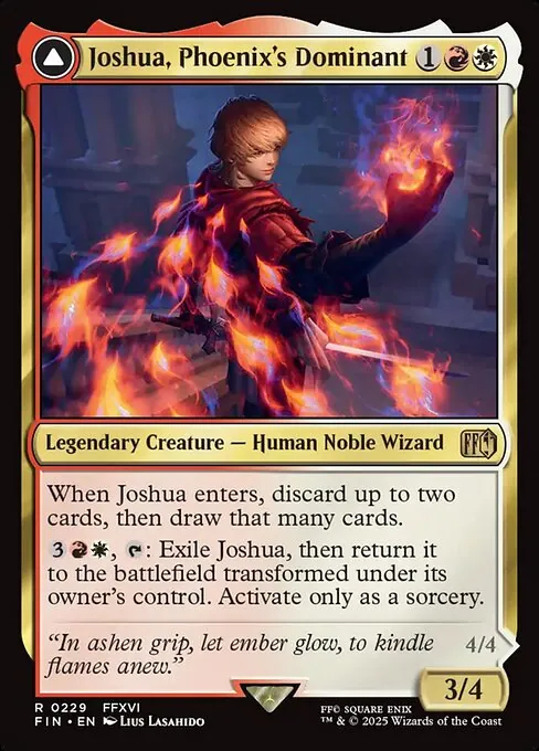 Joshua, Phoenix's Dominant // Phoenix, Warden of Fire 229/314