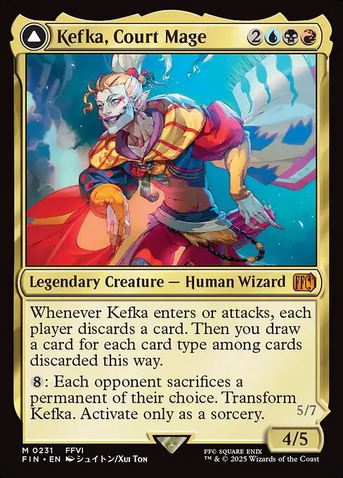 Kefka, Court Mage // Kefka, Ruler of Ruin 231/314