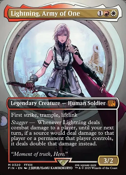 Lightning, Army of One 320/314