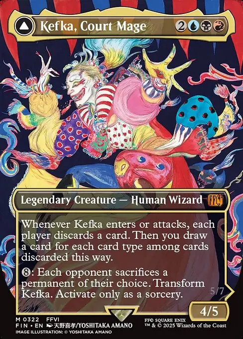 Kefka, Court Mage // Kefka, Ruler of Ruin 322/314