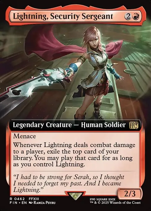 Lightning, Security Sergeant 462/314
