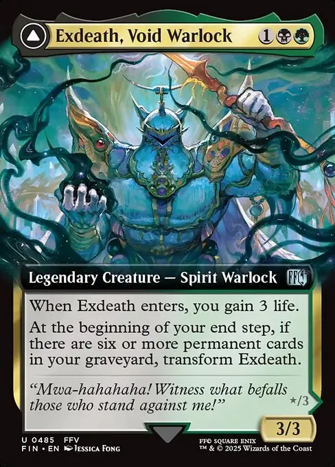 Exdeath, Void Warlock // Neo Exdeath, Dimension's End 485/314