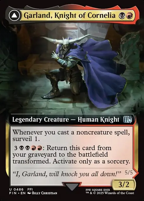 Garland, Knight of Cornelia // Chaos, the Endless 486/314