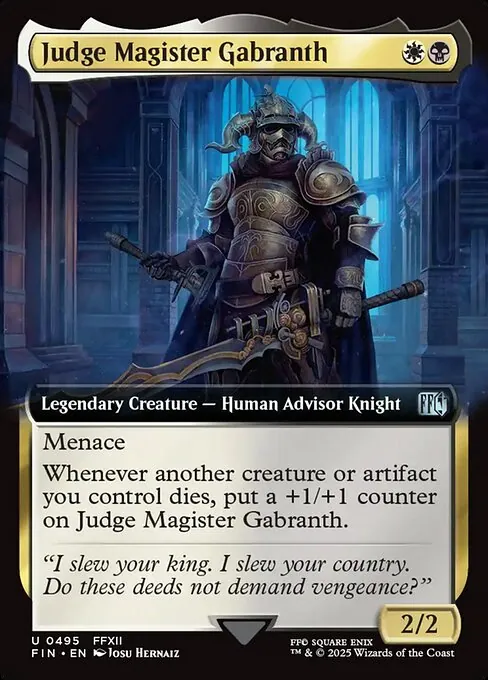 Judge Magister Gabranth 495/314