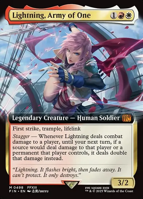 Lightning, Army of One 498/314