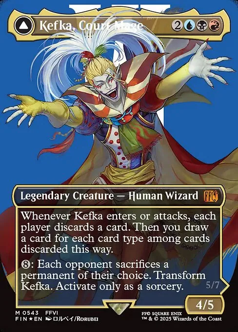Kefka, Court Mage // Kefka, Ruler of Ruin 543/314