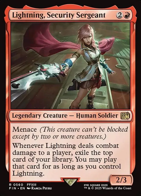 Lightning, Security Sergeant 560/314