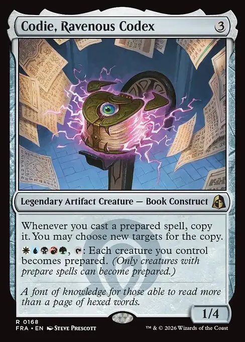 Codie, Ravenous Codex 168/204