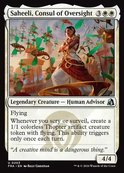Saheeli, Consul of Oversight 203/204