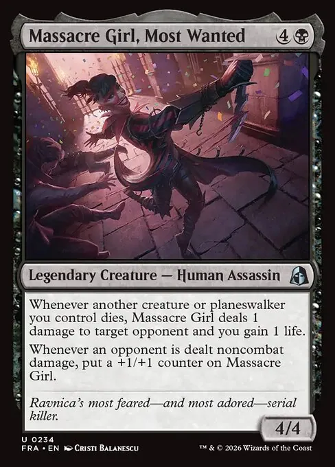 Massacre Girl, Most Wanted 234/204