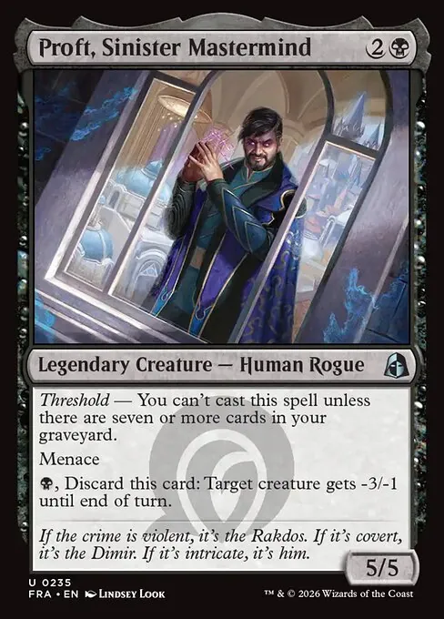 Proft, Sinister Mastermind 235/204