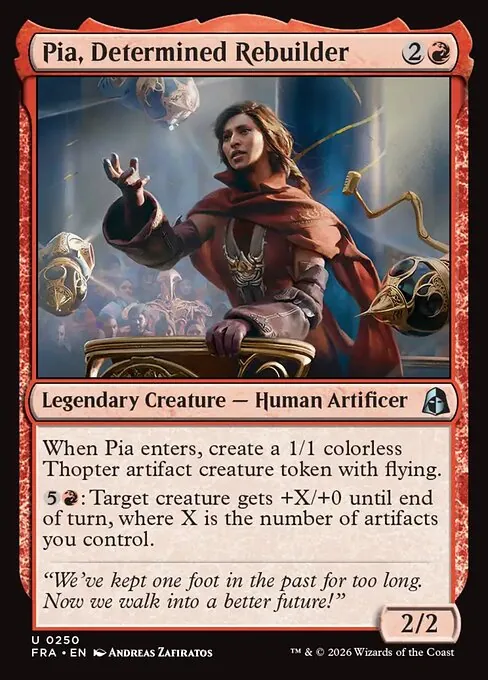 Pia, Determined Rebuilder 250/204
