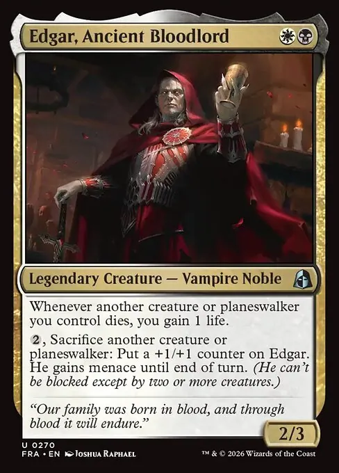 Edgar, Ancient Bloodlord 270/204