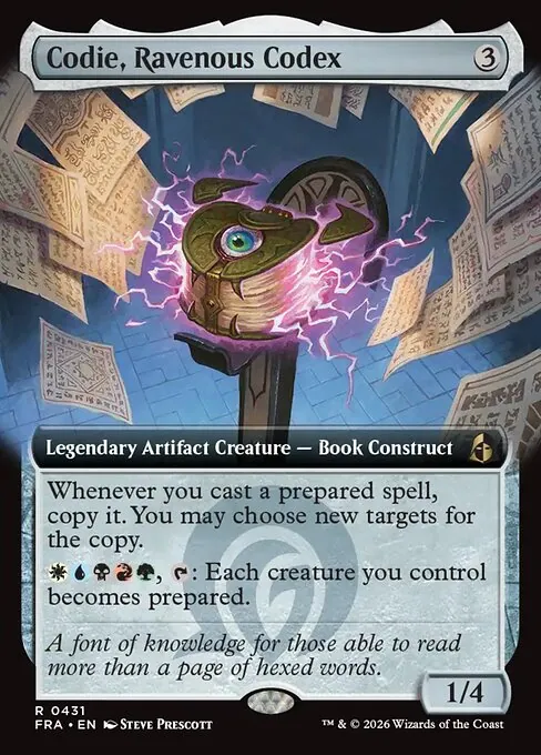 Codie, Ravenous Codex 431/204
