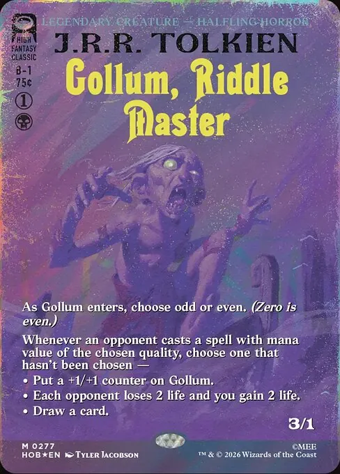 Gollum, Riddle Master 277/193