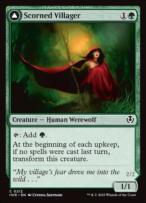 Scorned Villager // Moonscarred Werewolf 212/287