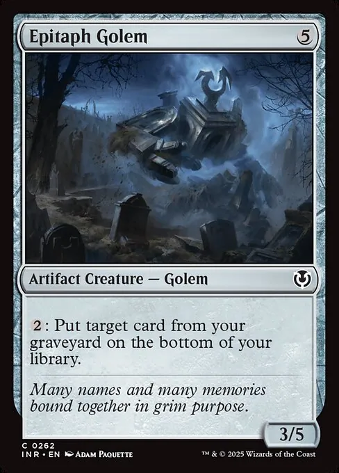 Epitaph Golem 262/287
