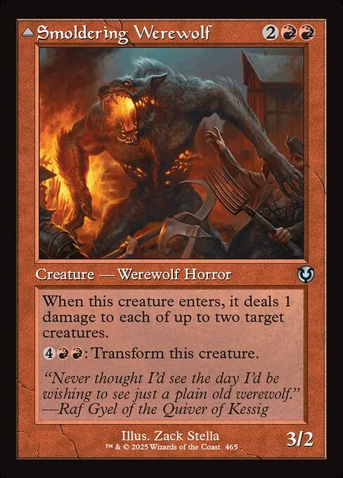 Smoldering Werewolf // Erupting Dreadwolf 465/287