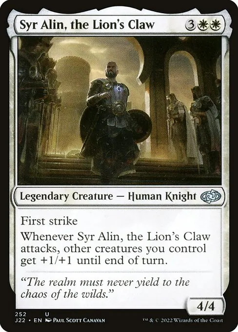 Syr Alin, the Lion's Claw 252/051
