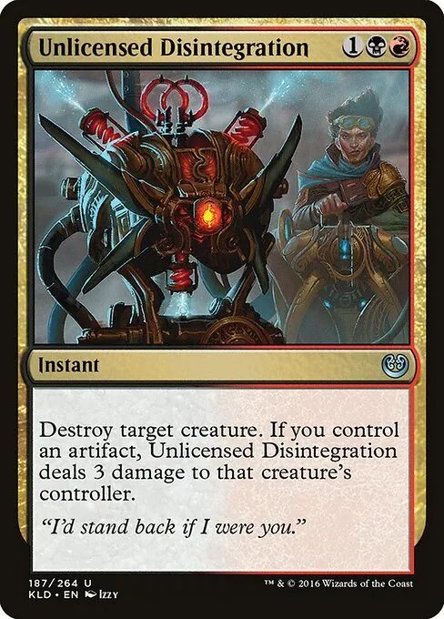 Unlicensed Disintegration 187/264