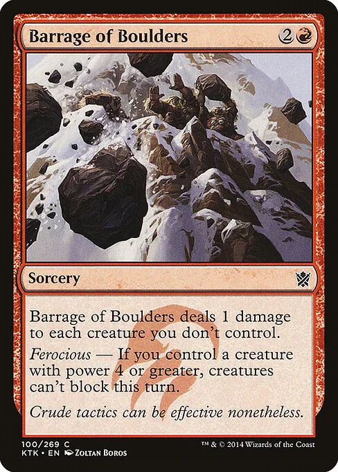 Barrage of Boulders 100/269