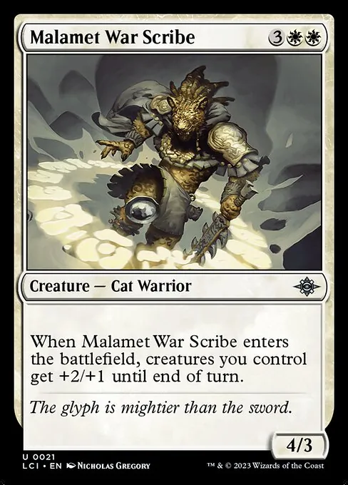 Malamet War Scribe 021/301