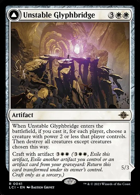 Unstable Glyphbridge // Sandswirl Wanderglyph 041/301