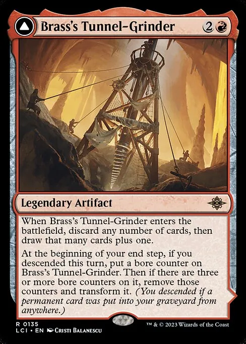 Brass's Tunnel-Grinder // Tecutlan, the Searing Rift 135/301
