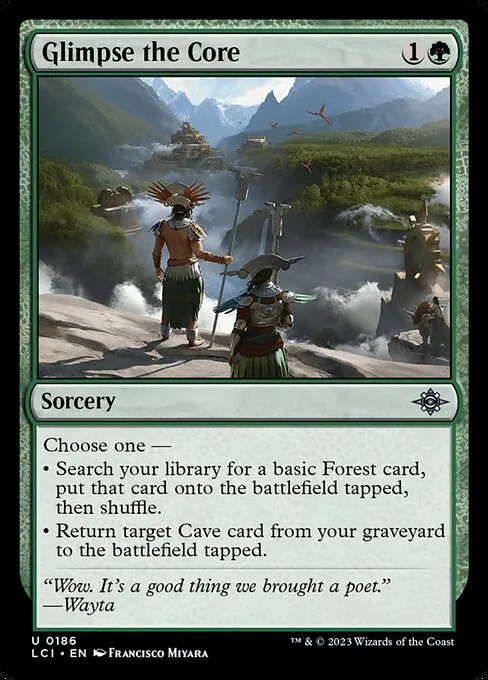 Glimpse the Core 186/301