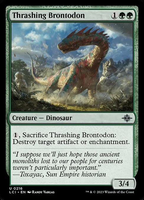 Thrashing Brontodon 216/301