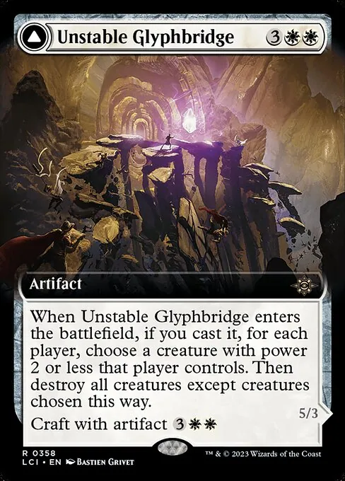Unstable Glyphbridge // Sandswirl Wanderglyph 358/301