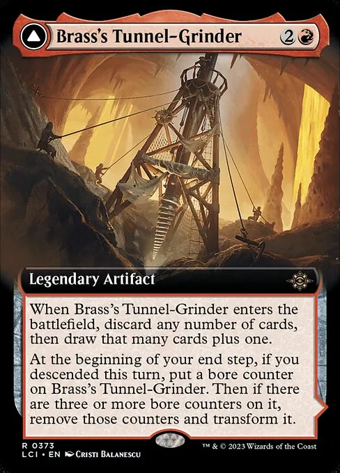 Brass's Tunnel-Grinder // Tecutlan, the Searing Rift 373/301
