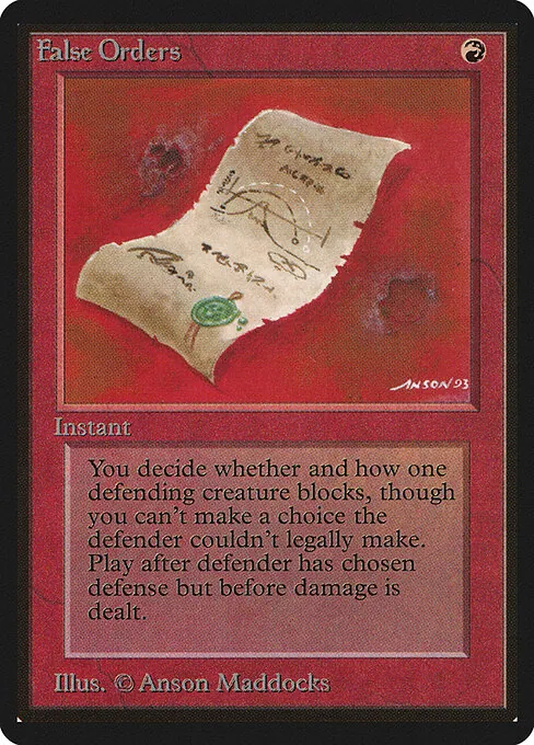 False Orders 148/317