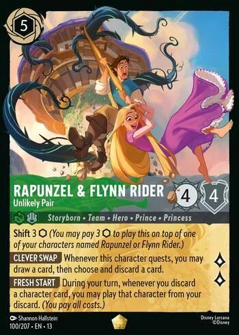 Rapunzel & Flynn Rider, Unlikely Pair 100/207