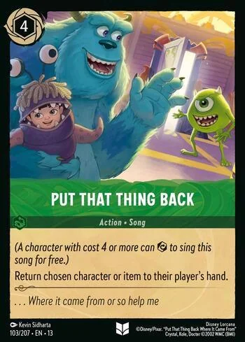 Put That Thing Back 103/207
