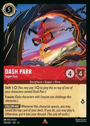 Dash Parr, Super Fast 109/207