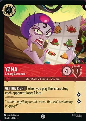 Yzma, Choosy Customer 110/207