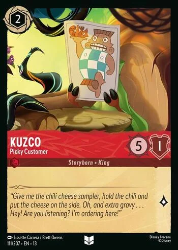 Kuzco, Picky Customer 111/207