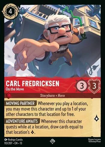 Carl Fredricksen, On the Move 113/207