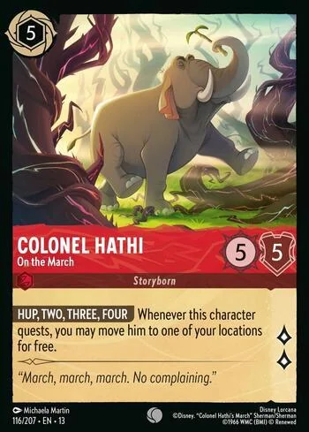 Colonel Hathi, On the March 116/207