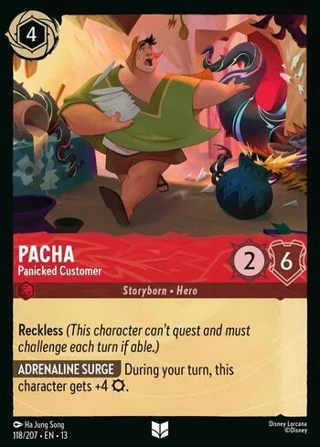Pacha, Panicked Customer 118/207