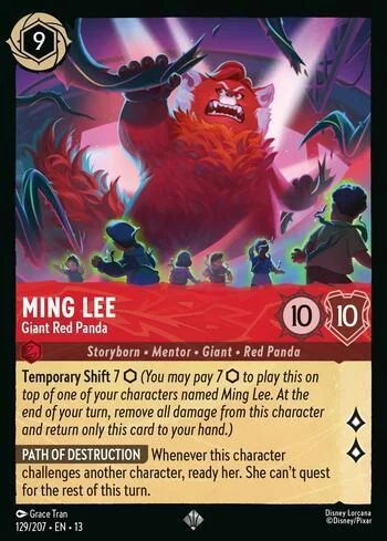 Ming Lee, Giant Red Panda 129/207