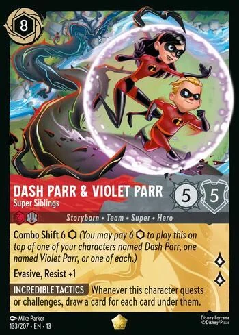 Dash Parr & Violet Parr, Super Siblings 133/207
