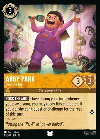 Abby Park, Over the Top 14/207