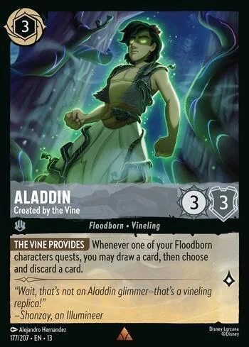 Aladdin, Created by the Vine 177/207