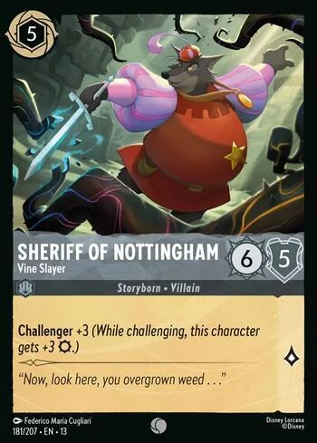Sheriff of Nottingham, Vine Slayer 181/207