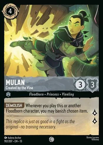 Mulan, Created by the Vine 192/207